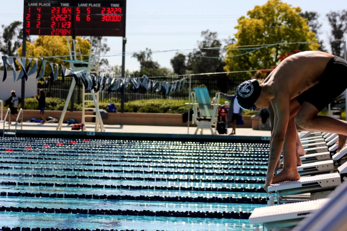 On+April+26%2C+2024%2C+Foothill+Technology+High+School+%28Foothill+Tech%29+students+on+the+swim+team+competed+at+the+Ventura+Aquatic+Center+in+their+league+finals.+The+afternoon+was+filled+with+cheering+students+and+parents.+With+many+students+winning+medals%2C+overall+the+swim+team+performed+very+well.
