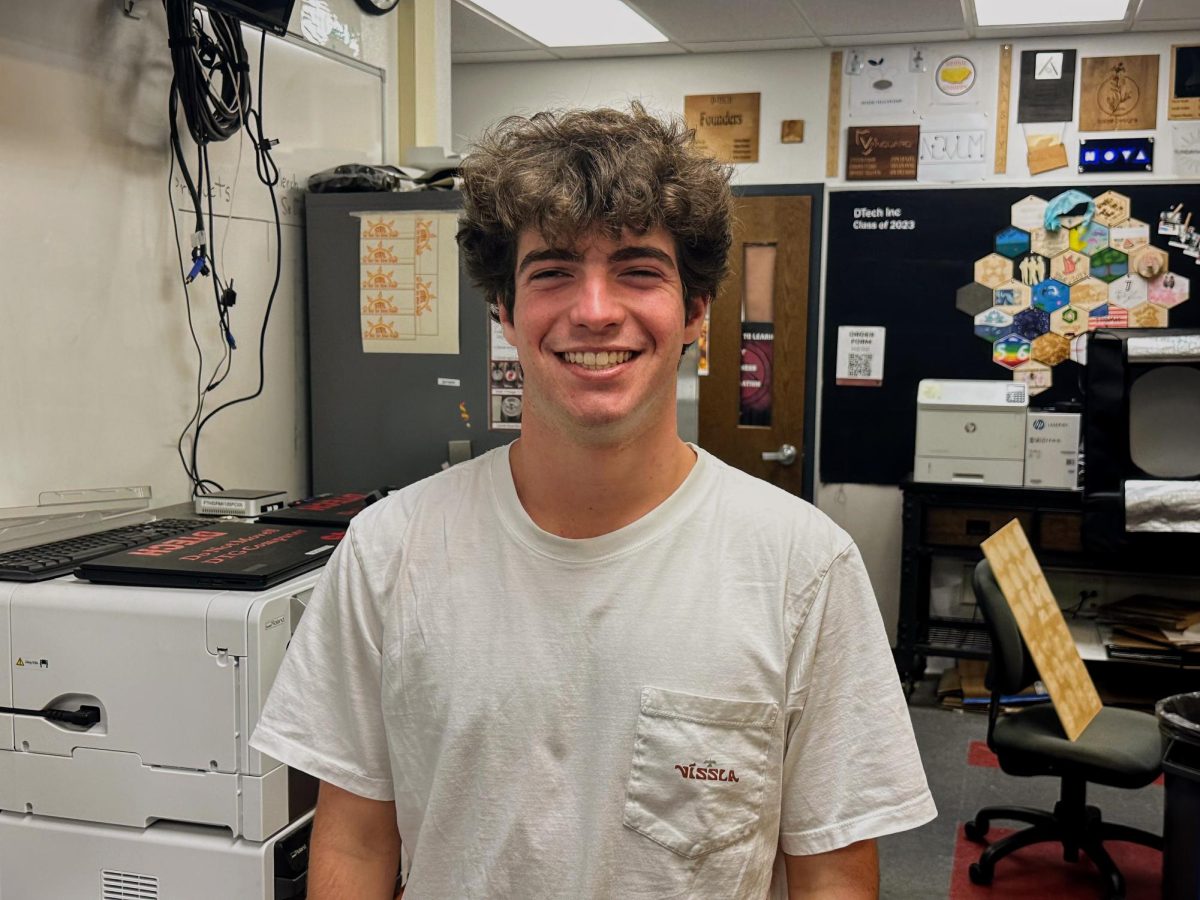 Alder Swierkocki 24 has spent countless hours in the D-Tech lab, working hard to become a highly accomplished student.