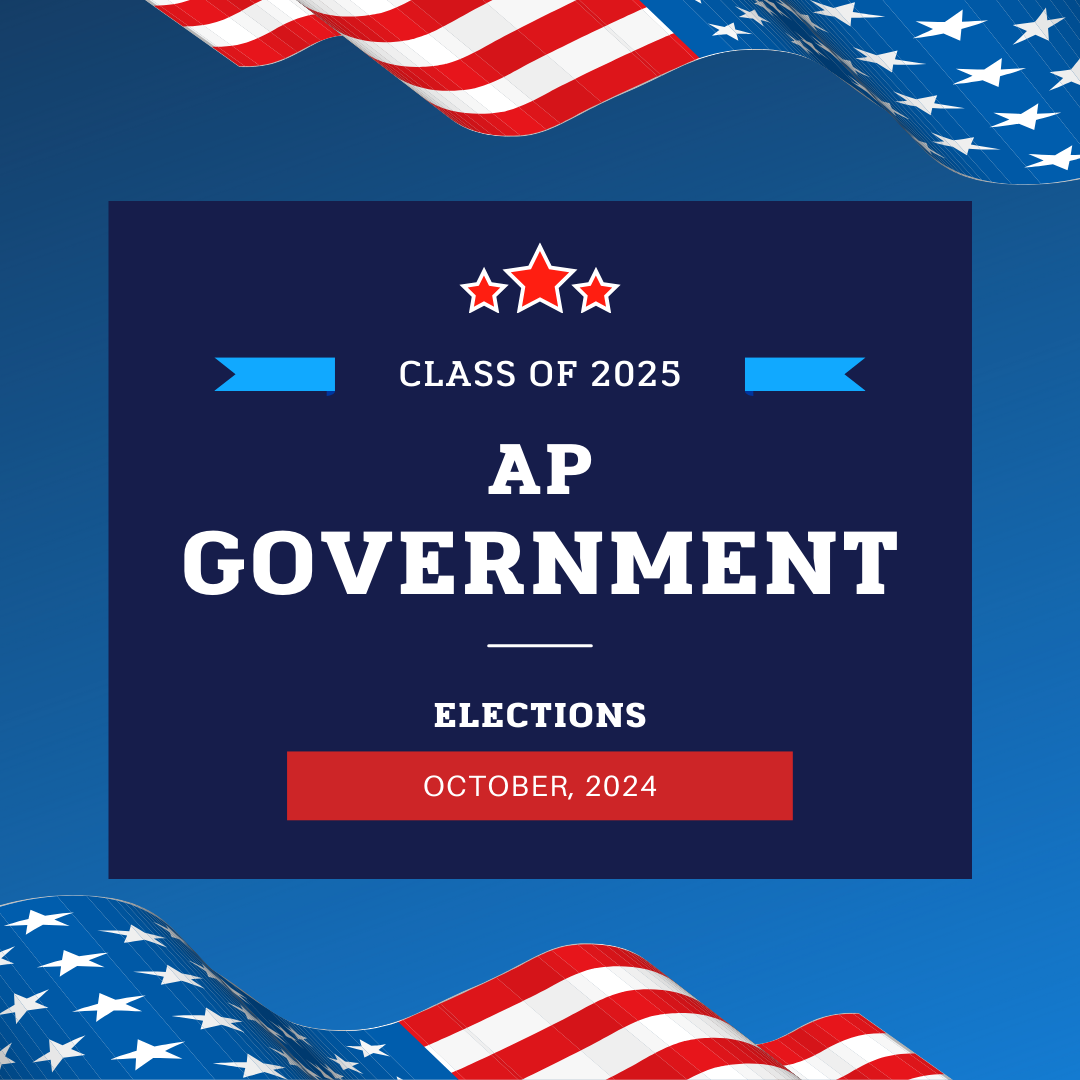 Since the beginning of the 2024-2025 school year, students in Richard Geib's Advanced Placement Government and Politics (AP Gov) class have been preparing for the annual mock elections. Simulating the real election process, three candidates from each period run for the Republican, Democratic and Green Party respectively, vying to see who will be victorious and win the vote of the people.