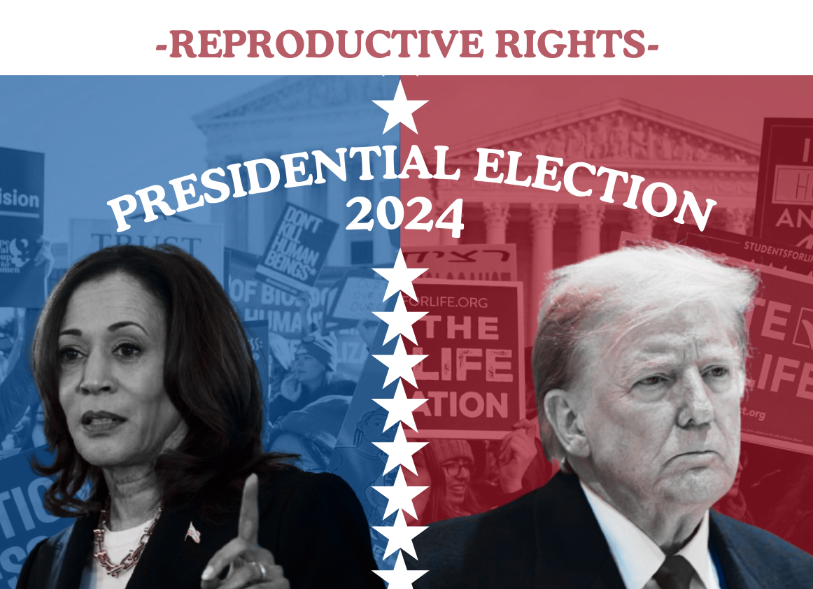 As a continuation of the 2024 Presidential Election series, this article dives into each presidential candidate's views on reproductive rights by unpacking and tackling the complicated policies and views both Kamala Harris and Donald Trump.