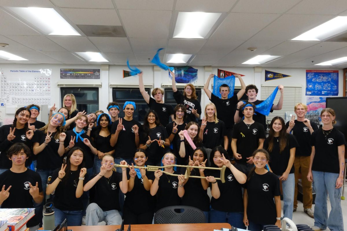 On the night of Oct. 17, 2024 Foothill Technology High School’s ( Foothill Tech) Bioscience Academy hosted their annual BioScience Olympics where each Cohort competes in science related competition to win. Despite an overwhelming lead by Cohort 19 throughout the games,  for the second time in 21 years, the juniors of cohort 20 beat the seniors of cohort 19. Cohort 20 celebrated at the end of the night with their golden crutch.