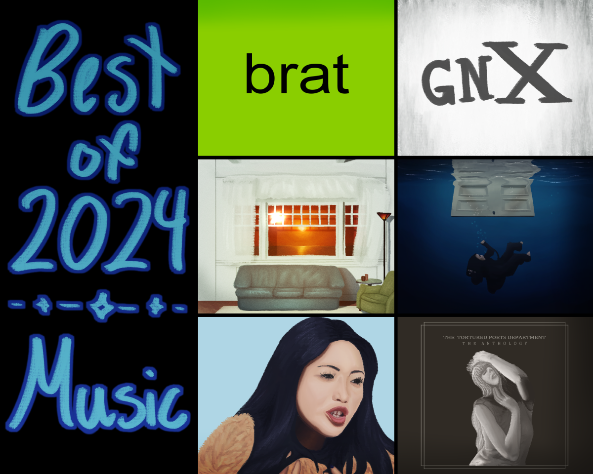 Throughout the year, 2024 has gifted the musical world with any number of incredibly well done albums and impressive songs. Popular artists such as Billie Eilish, Taylor Swift and Kendrick Lamar's albums gained a large amount of traction after release, earning a spot on the best of 2024 list. Other artists such as Charli XCX, Wallows, and beabadoobee's albums are similarly featured as the highlights of 2024.