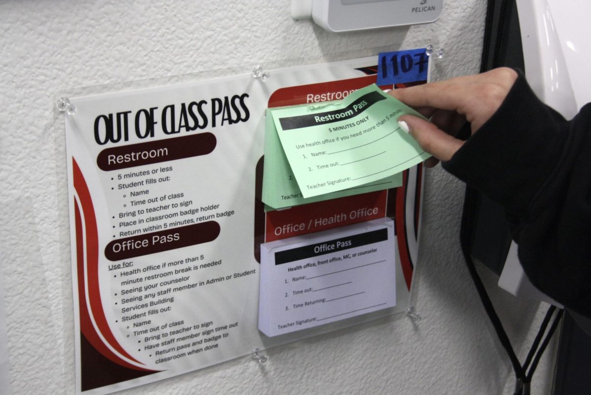 New out of class passes have been introduced to students of Foothill Technology High School (Foothill Tech). This new system enforces how students spend time out side of the classroom during class time. The two different types of passes are the restroom pass and the office pass. Each pass has a time limit and requires teacher signature to allow a student to use the pass.