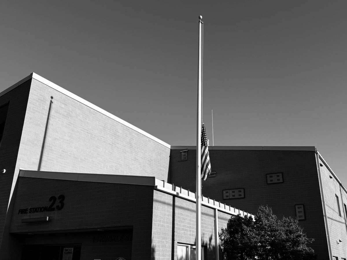 President Donald Trump directs American flags to be flown at half-staff in honor of Charlie Kirk, political activist. The conservative Christian was mortally wounded after being shot in the neck at a “Prove Me Wrong” Turning Point USA debate event on the campus of Utah Valley University on Sept. 10, 2025. The controversial American orator was shortly pronounced dead after being rushed to a nearby hospital in Orem, Utah.