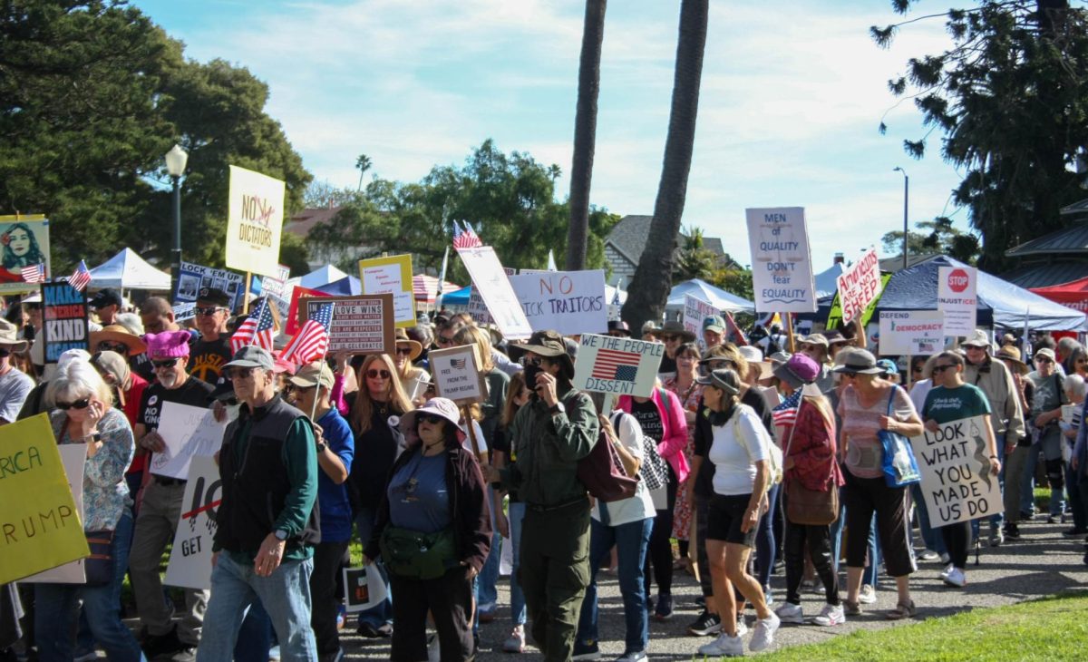 On the morning of Jan. 17, 2026 hundreds of people gathered at Plaza Park in downtown Ventura, Calif. for the tenth annual women's march. This event gives many people an opportunity to speak out and have a voice in their community. It is protests like this that drive change in our government and improve the lives of millions of people around the country.