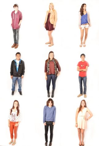 Nine students embody the back to school styles at Foothill. Credit: Lauren Pedersen/The Foothill Dragon Press