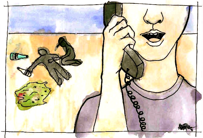 One of the new laws passed by California legislators gives immunity to underage drinkers who call to report a medical emergency. Art credit: Alex Phelps/The Foothill Dragon Staff.