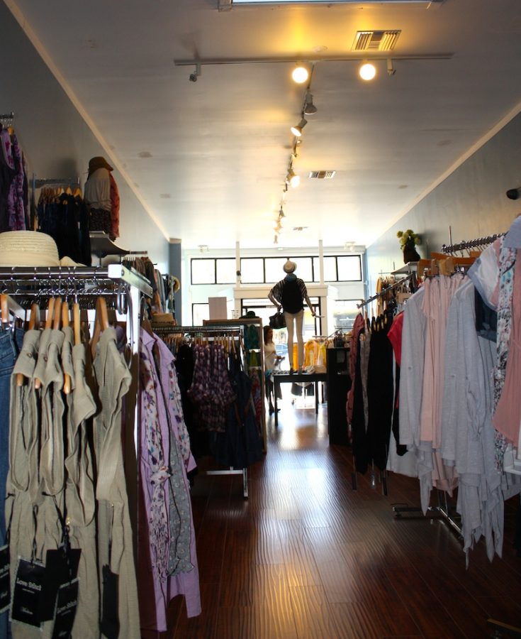 One of the newer shops in downtown Ventura, Heavenly Couture offers fashionable clothes for a cheap price. Credit: Celeste Lopez/The Foothill Dragon Press.