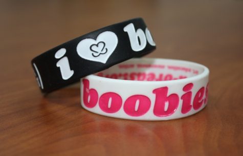 In an attempt to spread breast cancer awareness, "I (Heart) Boobies" bracelets are causing controversy instead of inspiration. Photo Credit: Karie Portillo/The Foothill Dragon Press.