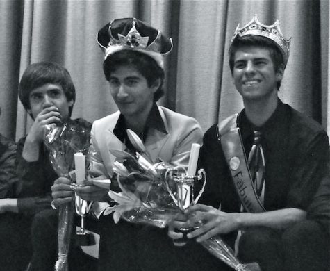 At the first Mr. Foothill Pageant, junior Oscar Pratt (center) was crowned as Mr. Foothill and junior Daven Gonzales (right) was honored with the People's Choice Award. Credit: Maya Morales/The Foothill Dragon Press.