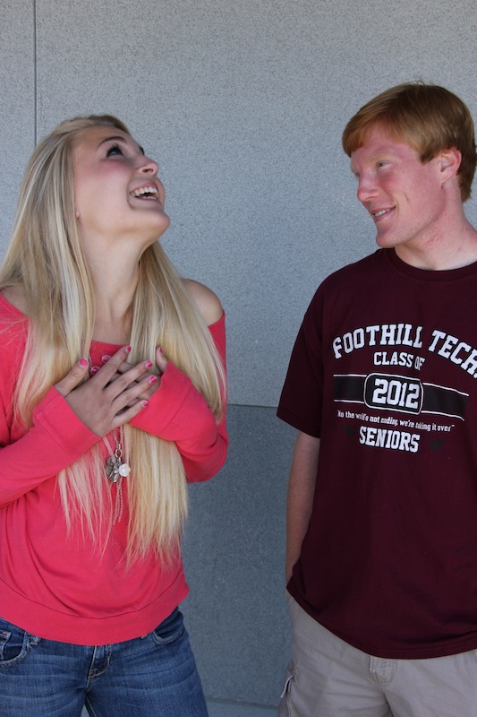 Sophomore Anna Cogswell and senior Greg Oyan will attend prom together on Saturday. Credit: Bethany Fankhauser/The Foothill Dragon Press