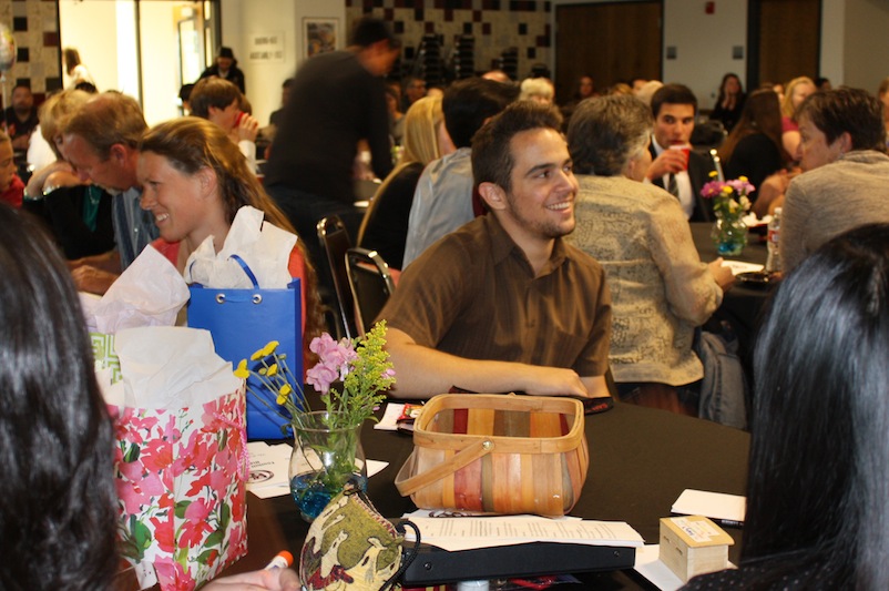 Sophomore Annie Sinclair and junior Blake Silva say goodbye to seniors and celebrate their year at the ASB banquet. Credit: Natalie Smith/The Foothill Dragon Press