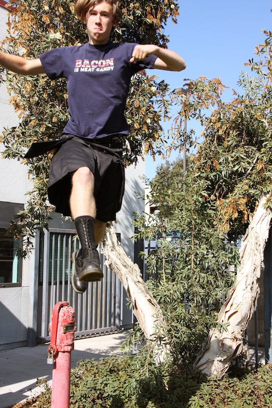 Junior Nick Alexander has earned the nickname "Birdman". Credit: Natalie Smith/The Foothill Dragon Press