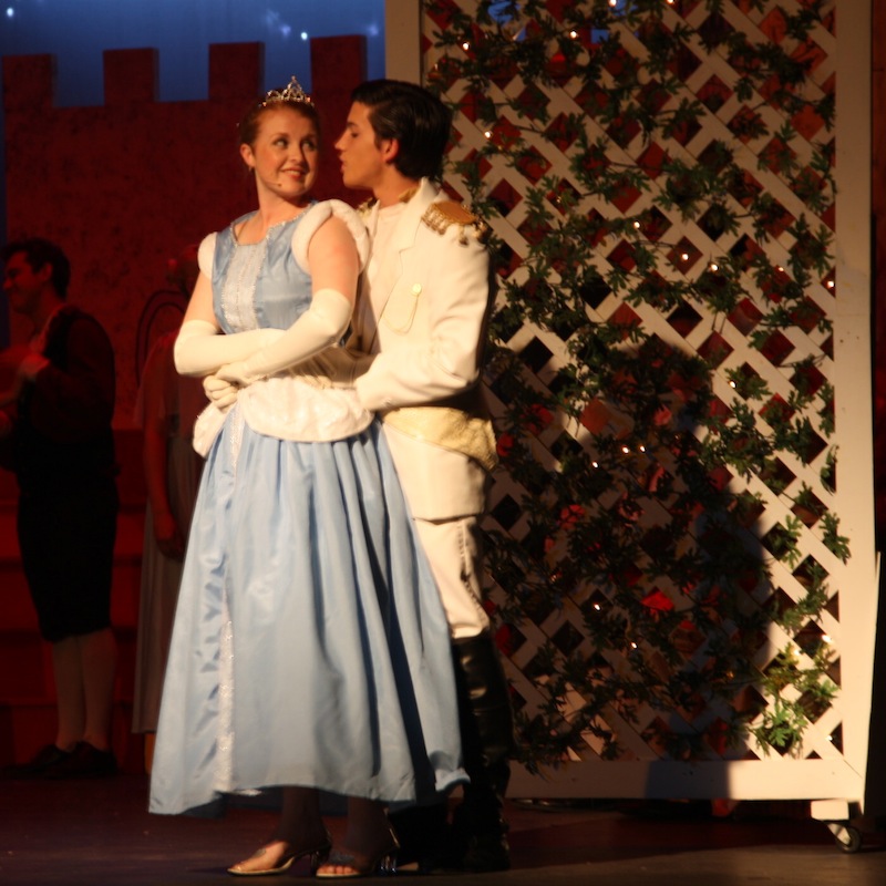 Buena students Samantha Corbett and Jordan Selleck perform as Cinderella and The Prince in Buena High Drama Departments production of "Cinderella." Credit: Adam Braver/The Foothill Dragon Press.