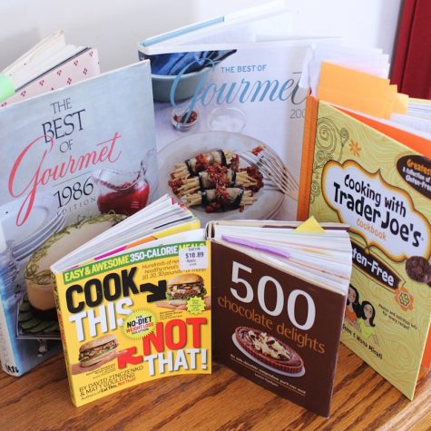 These four cookbooks will help the beginner, intermediate, or advanced chef cook up some delicious treats. Credit: Karina Schink/The Foothill Dragon Press