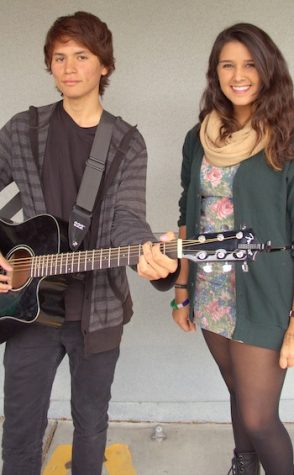 Juniors Justin Alvarado and Tara Yanez both share love of music