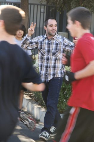 Bill Huffman helping students reach for better health, fitness