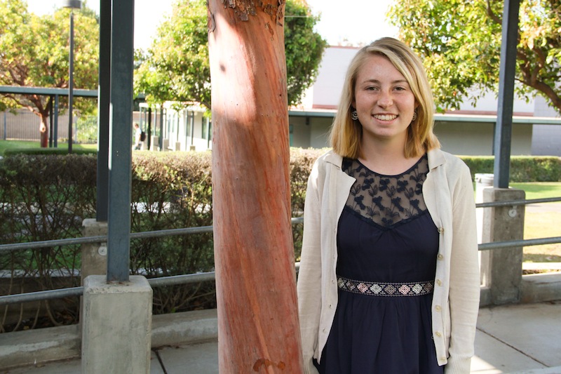 Junior Kienna Kulzer won in the category of High School Fiction by entering a creative writing piece in the Art Tales contest. Credit: Emily Chacon/The Foothill Dragon Press