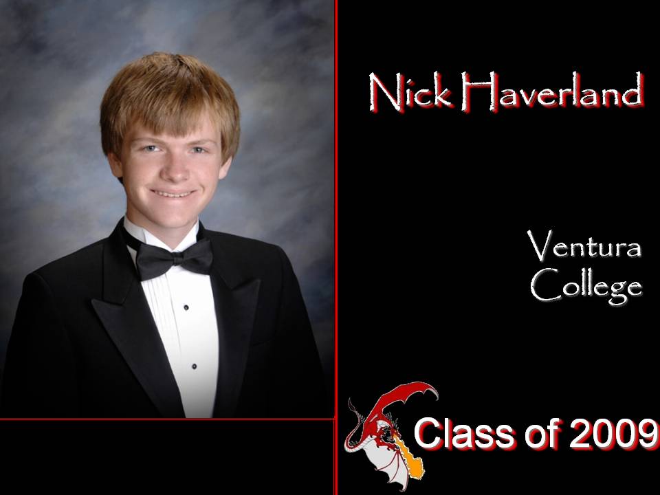 Nick Haverland's senior yearbook photo. Credit: Foothill Technology High School.