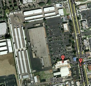 The former K-mart shopping center will hold a new Walmart. Credit: Google maps.
